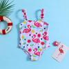Girls' Flamingo One-Piece Swimsuit