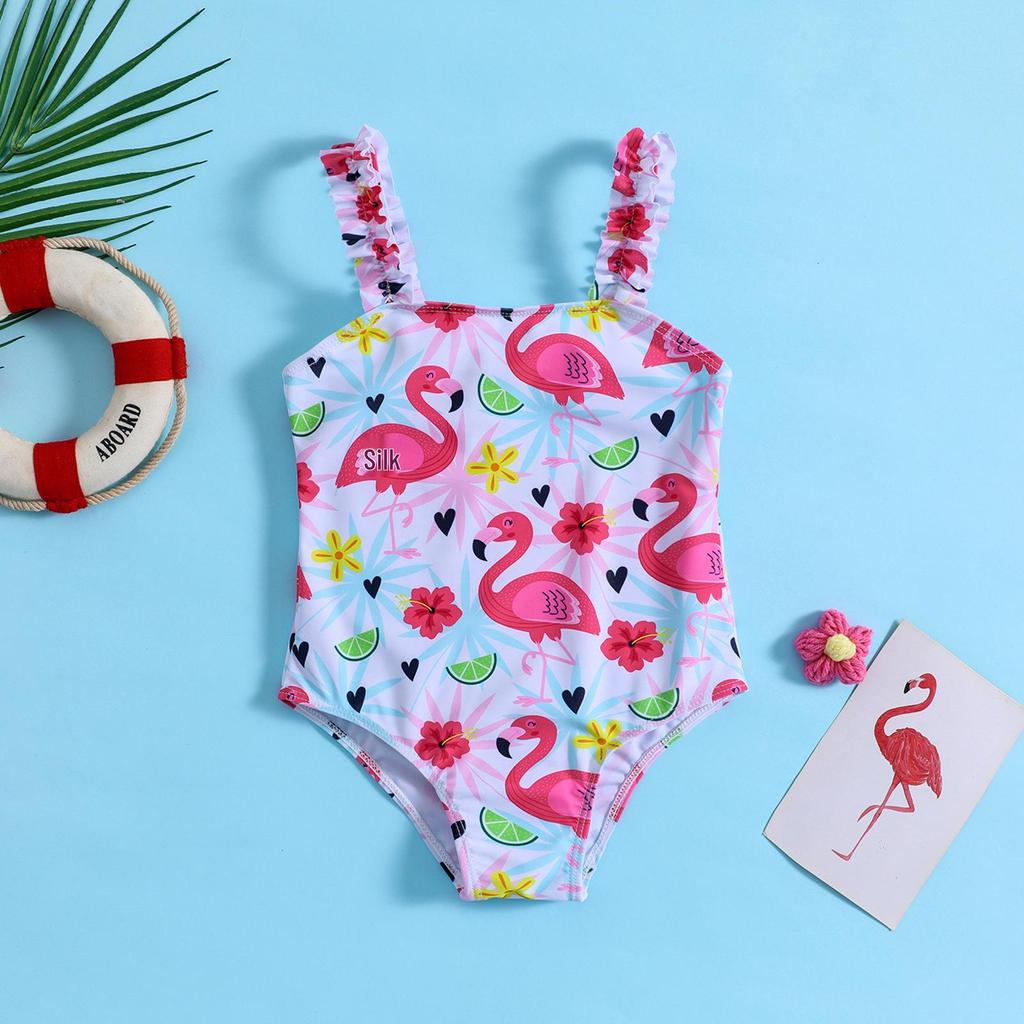 Girls' Flamingo Sling One-Piece Swimsuit