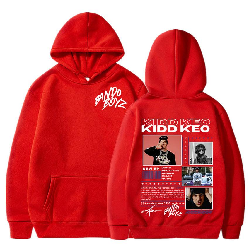 Rapper Kidd Keo Bando Boyz Album Tour Merch Hoodies Men Women Hip Hop Fashion Street Sweatshirt Casual Comfort Oversized Hoodie