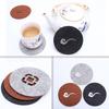Pabei 9cm Round Hollow Felt Drink Coaster