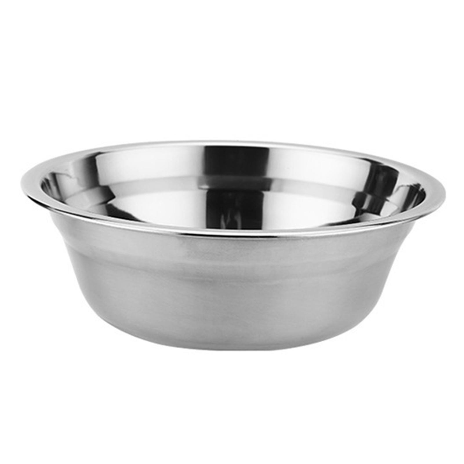 

26 см нержавеющая сталь миска для смешивания утолщенная прочная глубокая миска для салата с зеркальным покрытием