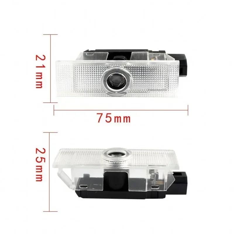 2Pcs LED Car Door Welcome Courtesy Logo Lights for Alfa Romeo Mito Giulia Giulietta Stelvio Pattern Projector Lamps Accessories