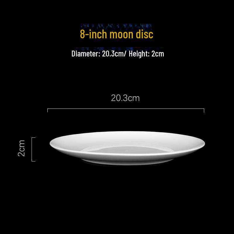 Jingdezhen White Porcelain Bowl Set - Includes Noodle and Soup Bowls with Chopsticks, Ideal for Home or Restaurant Dining