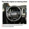 Hand Stitching Car Steering Wheel Cover Wrap For Ford Bronco VI 2020 2026 2026 2026 2026 2026 Braid On Steering-wheel Holder