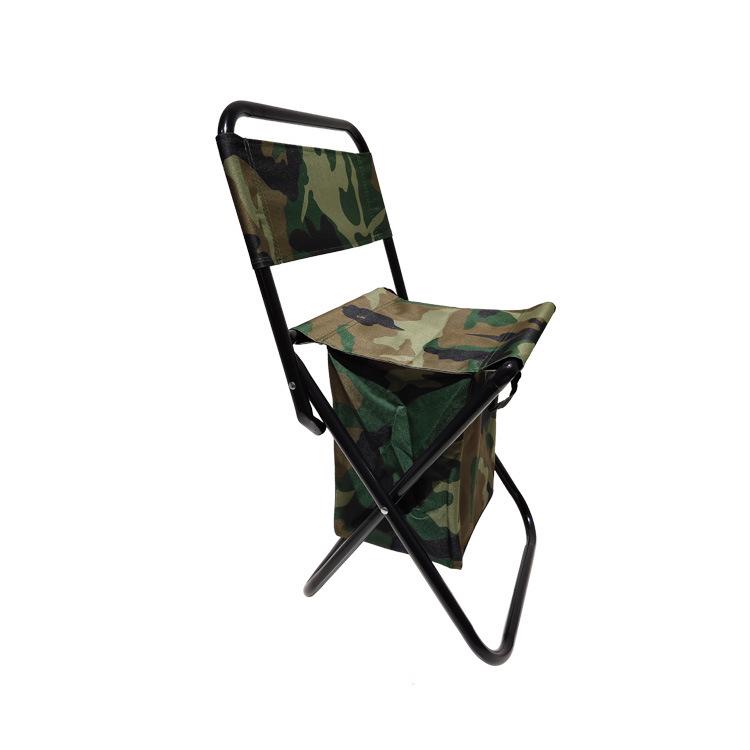 Compact Foldable Backpack Chair with Camouflage Design and 600D Oxford Cloth for Added Comfort
