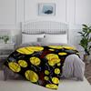Softball Sports Print Throw Blanket - Dynamic Athlete Pattern Soft Lightweight Accent for Coach Team Girls Gift