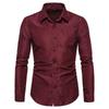 Men's Shirts Shirts Male Long Sleeve Slim Fit Business Casual Floral Man Shirt