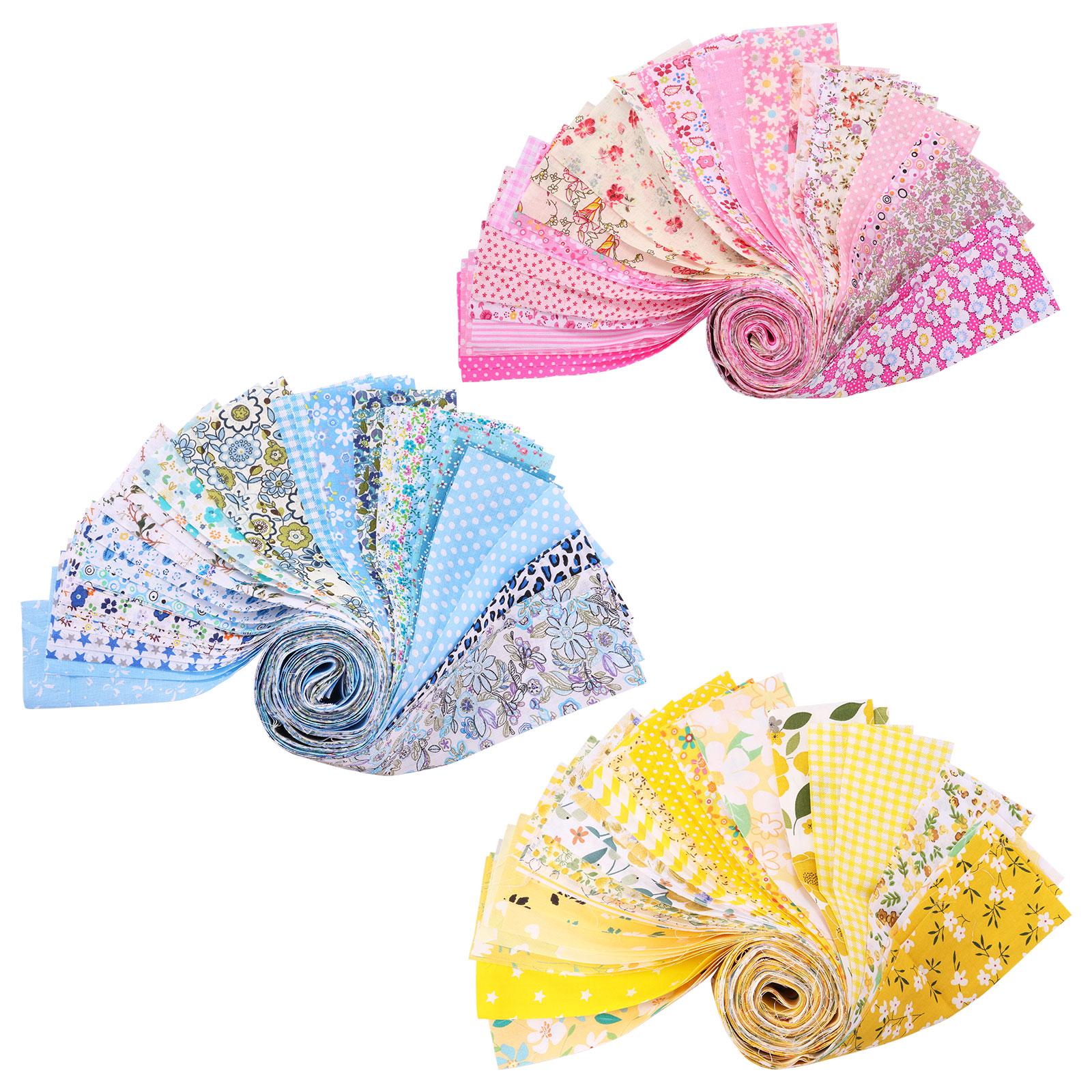 

120 шт. многоцелевая хлопковая стеганая ткань, мягкая и красочная ткань для шитья с принтом, предварительно нарезанная, подходит для DIY ручного производства 6.5x60cm