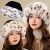 Warm Winter Plush Mongolian Hat Women Fur Bucket Cap Riding Thicken Fluffy Brimless Comfortable Fashion Outdoor Casual Soft Hat