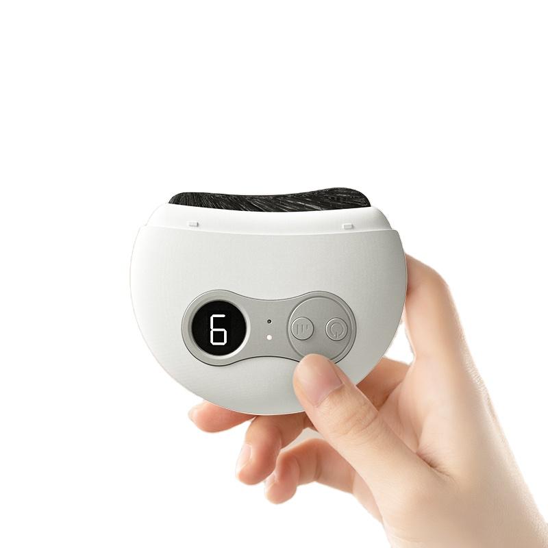 Microcurrent Gua Sha Scraping Plate Electric Massager Facial and Body Massage Hammer Plastic белый