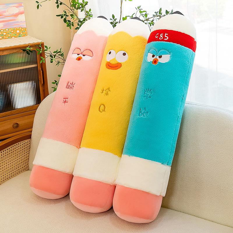 Pencil Pillow with Long Strip Plush Toy Doll Sleeping with Doll Graduation Gift Leg Clip Artifact Claw Machine