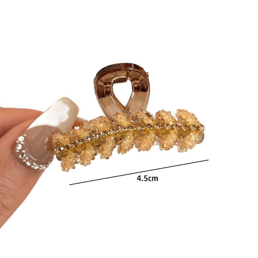 Exquisite Rhinestones Grab Clip Small Hair Clip Fashion Hair Claw Clamp  Girls