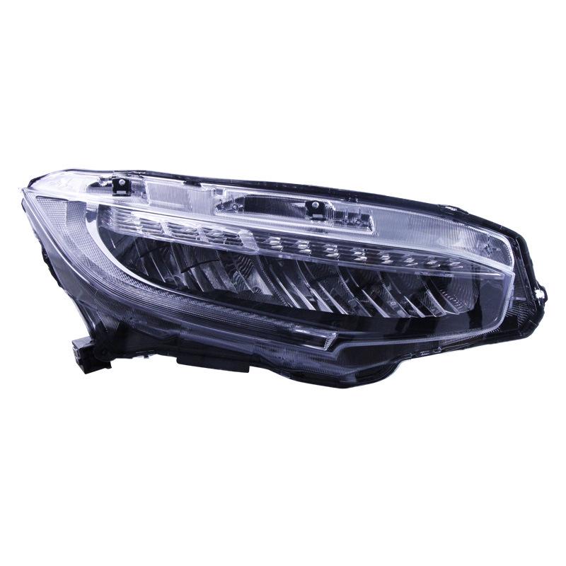 Compatible LED Flowing Turn Signal DRL Headlight Assembly for 16-20 Tenth-Gen Civic