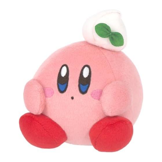 Sanei Boeki Kirby из Звездных Войн Kirby s Gourmet Festival Мини Плюшевая Игрушка Взбитые Сливки Ш11 x Г15 x В12,5см KGF-02