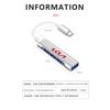 1pcs Type-C Turn USB Adapter Multi Port Distributor Hub For KIA Sportage Rio 3 4 Ceed JD Picanto Soul Stonic Niro K5