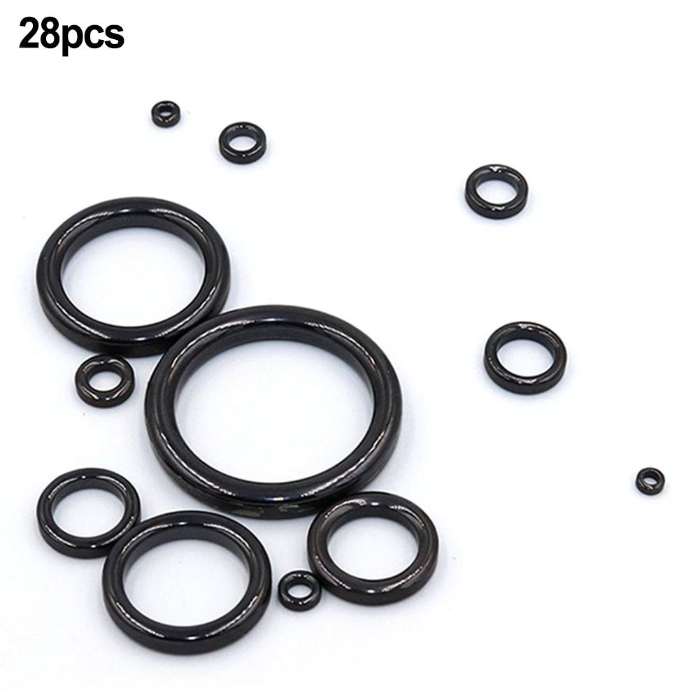 Fishing Rod Ring Black Yellow Fishing Magnetic Ring