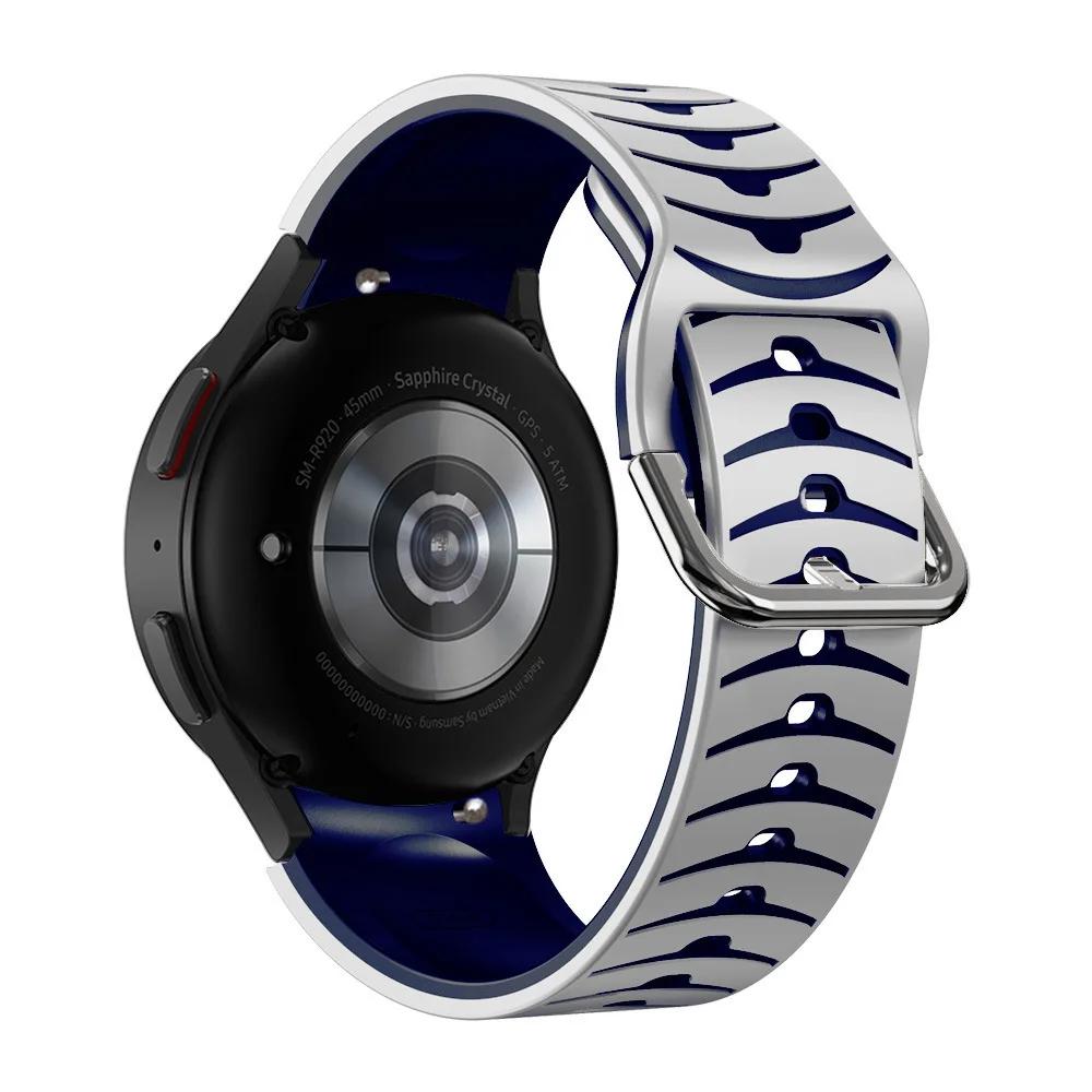 No Gaps For Samsung Galaxy Watch 4/5/6 44mm 40mm Band 4/6Classic 47 46 43mm Silicone Correa Bracelet For Galaxy 5 Pro 45mm Strap