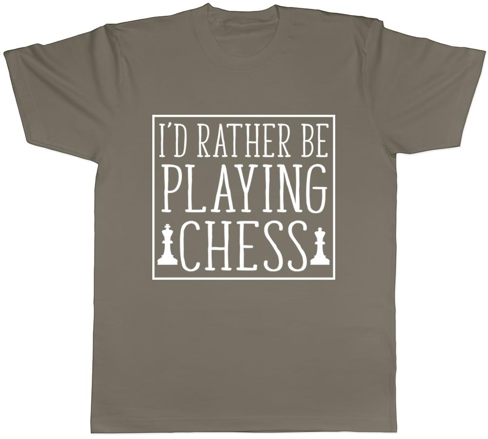Id Rather Be Playing Chess Unisexs Unisexs Ladies TShirt