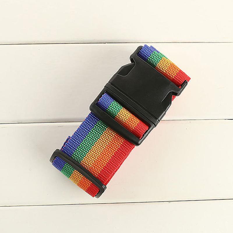 1Pcs Adjustable Luggage Strap Cross Belt Travel Suitcase Nylon Lock Buckle