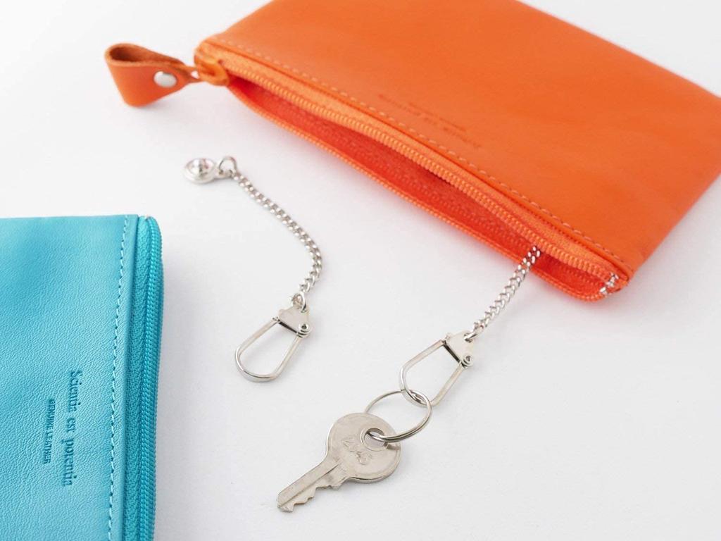 Noir OP Baby Pink Accessory Key Genuine Colorful Leather SLIP-ON Pouch, (NSL-2812BPK), Case, Case, Leather,