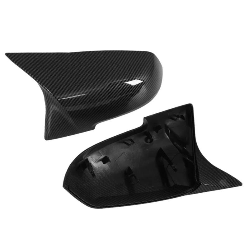 Rearview Mirror Cover Black/Carbon Pattern Replacement Cap For BMW 1 2 3 4 Series F20 F21 F30 F31 F32 F36 X1 E84 Car Accessories