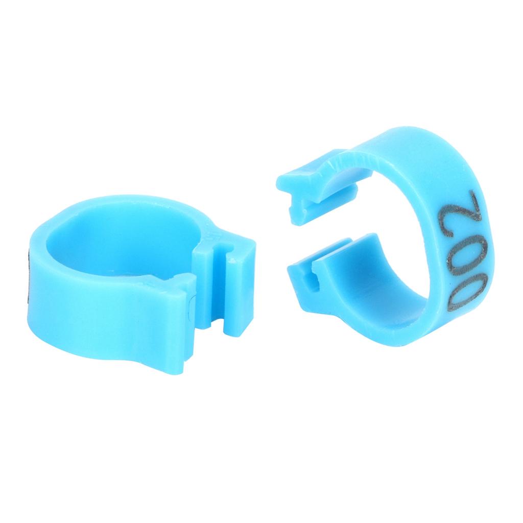 001‑100 Numbered Bird Leg Bands 8mm Poultry Identify Rings Accessory for Birds PigeonsBlue