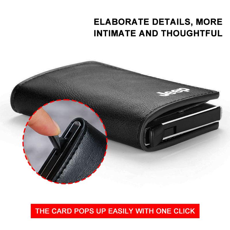 PU Leder Auto Fahrdokumententasche Ausweis Reisepass Kartenetui Kartenfach Für Jeep Renegade Wrangler JK Grand Cherokee WJ XJ Willys Compass Command