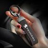 2026 Adesivo per Auto Caldo Pelle Lega Metallica Styling Auto Portachiavi Portachiavi Portachiavi per Logo Peugeot 108 406 407 408 206 207 208