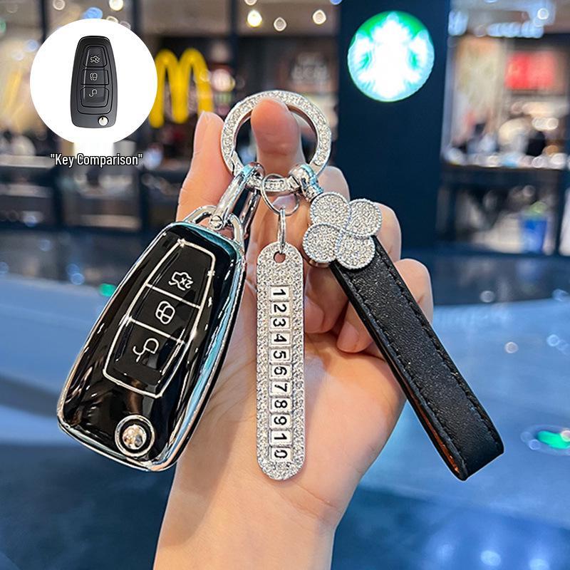 High-Grade Protective Key Shell for Ford Focus, Escort, and Kuga - Unisex