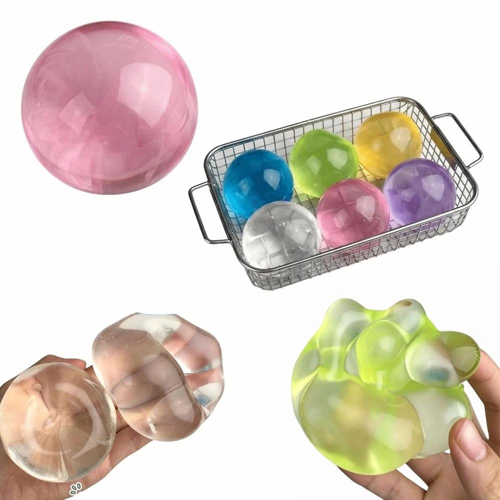 Soft Coconut Oil Round Stress Ball Stress Relief Slow Rebound Pinch Toy For Kids Adults