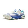 Li-Ning Lightweight Shock Absorption Low Top Basketball Shoes Men sneakers White Blue ABFW003-2