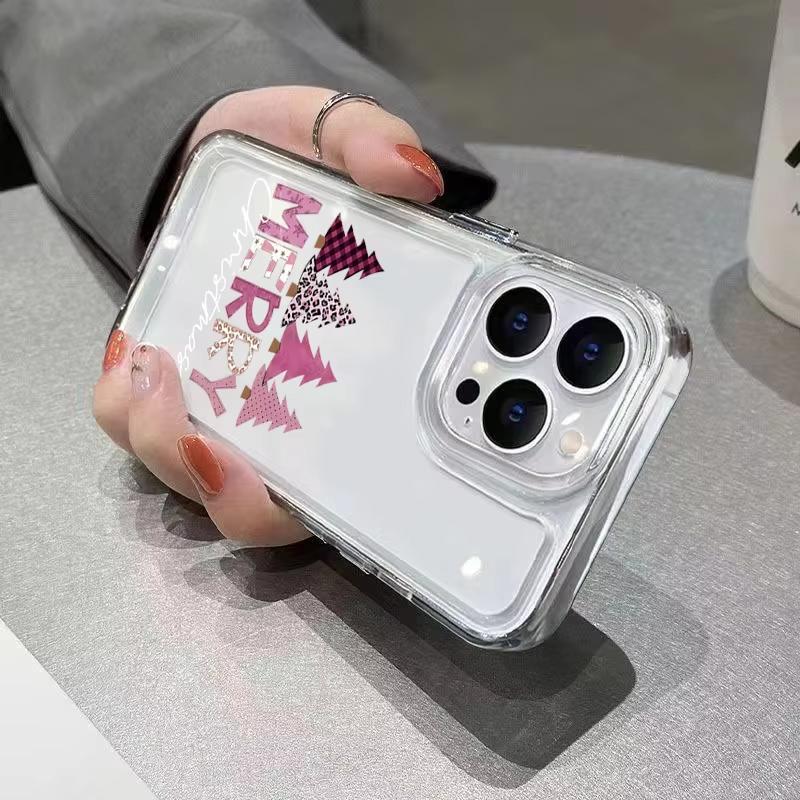 Christmas Tree Letter Snowflake Design Case For iPhone 17 Pro Max Cases iPhone 16 15 14 13 12 11 XS X XR 16E Air Cover