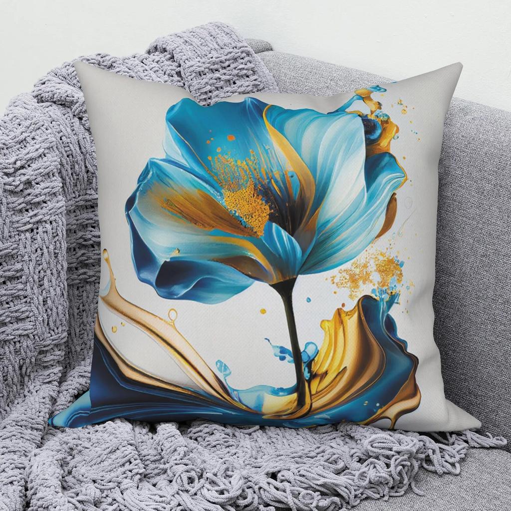 Modern Sofa Pillow Cover Living Home Decor Tropical Flower   Decorative Cushion  Throw