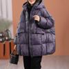Winter Women White Duck Down Jacket Hooded Warm Oversize Puffer Coat Female Casual Loose Parkas Pocket Outwear