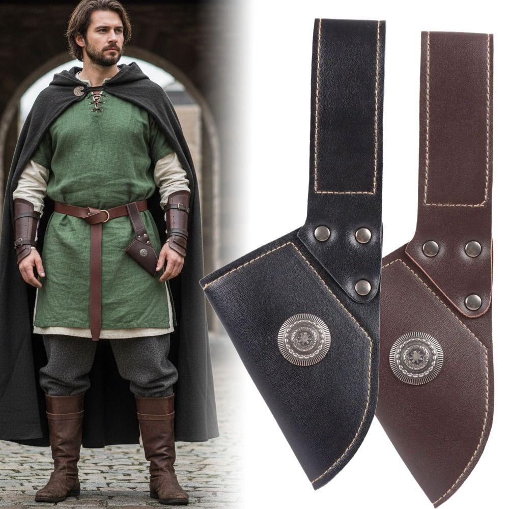 Durable PU Leather Medieval Sword Holder Cosplay Retro Sword Holder Belts Vintage Rapier Ring