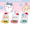 Chiikawa Usagi Hachiware Christmas Plush Pendant Cartoon Stuffed Keychain Doll