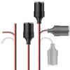 Car Wired Cigarette Lighter Female Socket Auto Charger Plug Connector Adapter 12V-24V Car Accessories Universal Lighter Socket