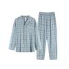 Heilan Home Men's 100% Cotton Long Sleeve Pajama Set