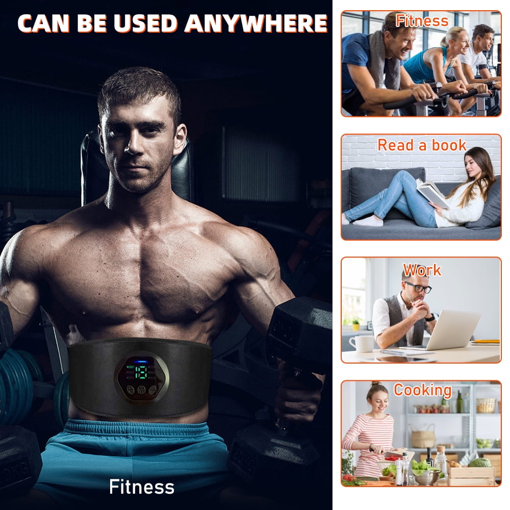 Abdominal Fitness Belt Abdomen Body Slimming Shaping Belt Trainer Electric Muscle Stimulator Weight Lost Fitness Equipment