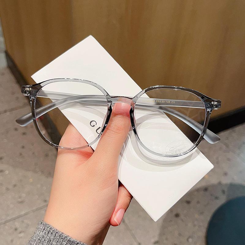 Модные ретро-очки Tr90 в черной оправе с защитой от синего света — фото 3