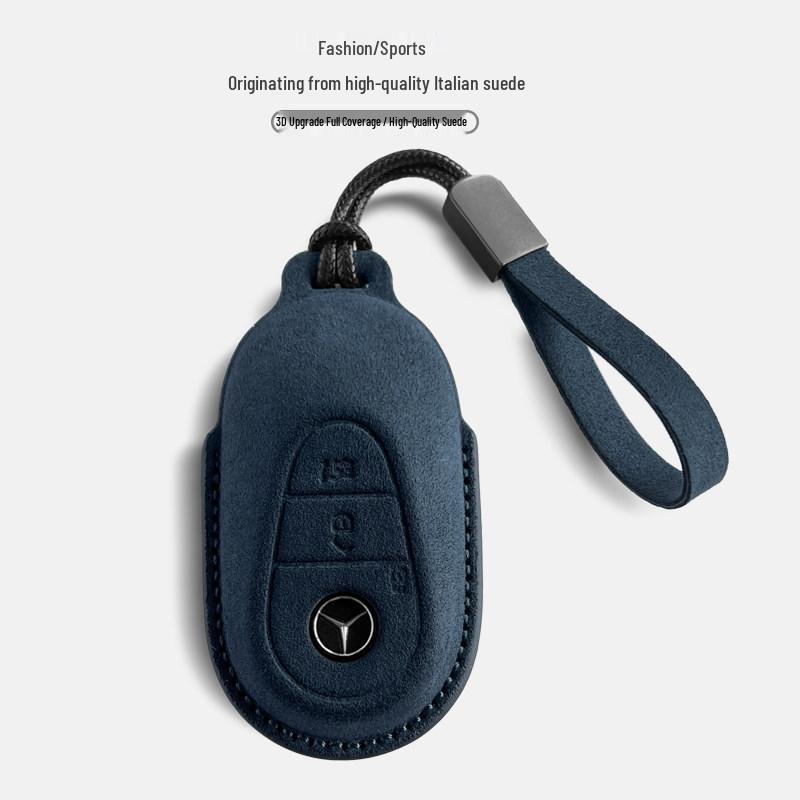 Mercedes Key Case: Compatible with 24 Models Including C260L, E300L, GLC, GLE, S-Class, GLA Car Key Shell Buckle