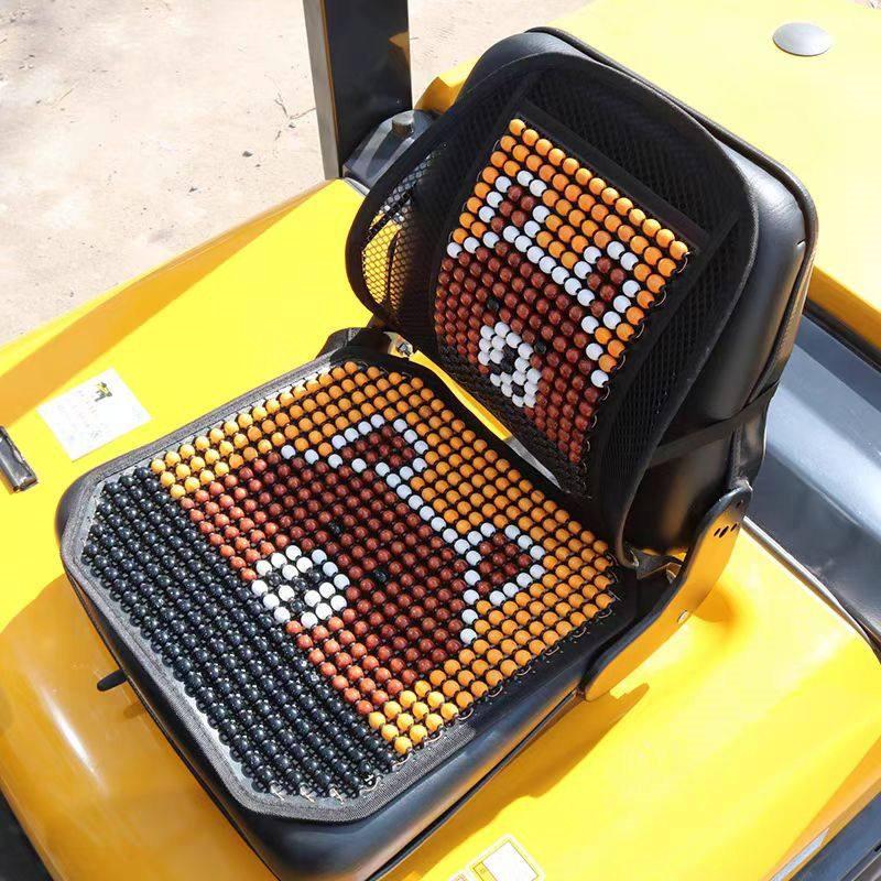 Breathable Summer Forklift Seat Cover for Heli, Longgong, Liugong - Cool Plastic Cushion