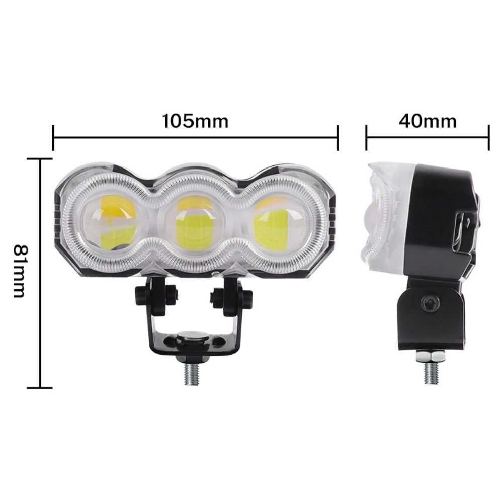 Super Bright 3Lens Headlight White Yellow RGB Driving Fog Lamp  Car  Accessorie