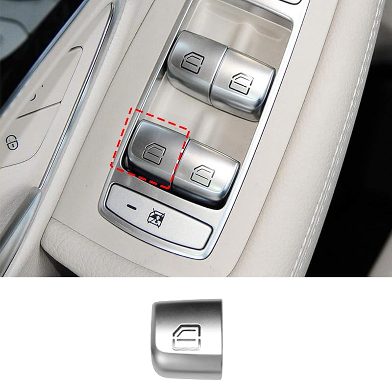 TTCR-II Interior Window Glass Lift Switch Button for Mercedes C Class W205 2015-2021 and GLC Class 2016-2022, 1 Pc Front Left Window Control Power