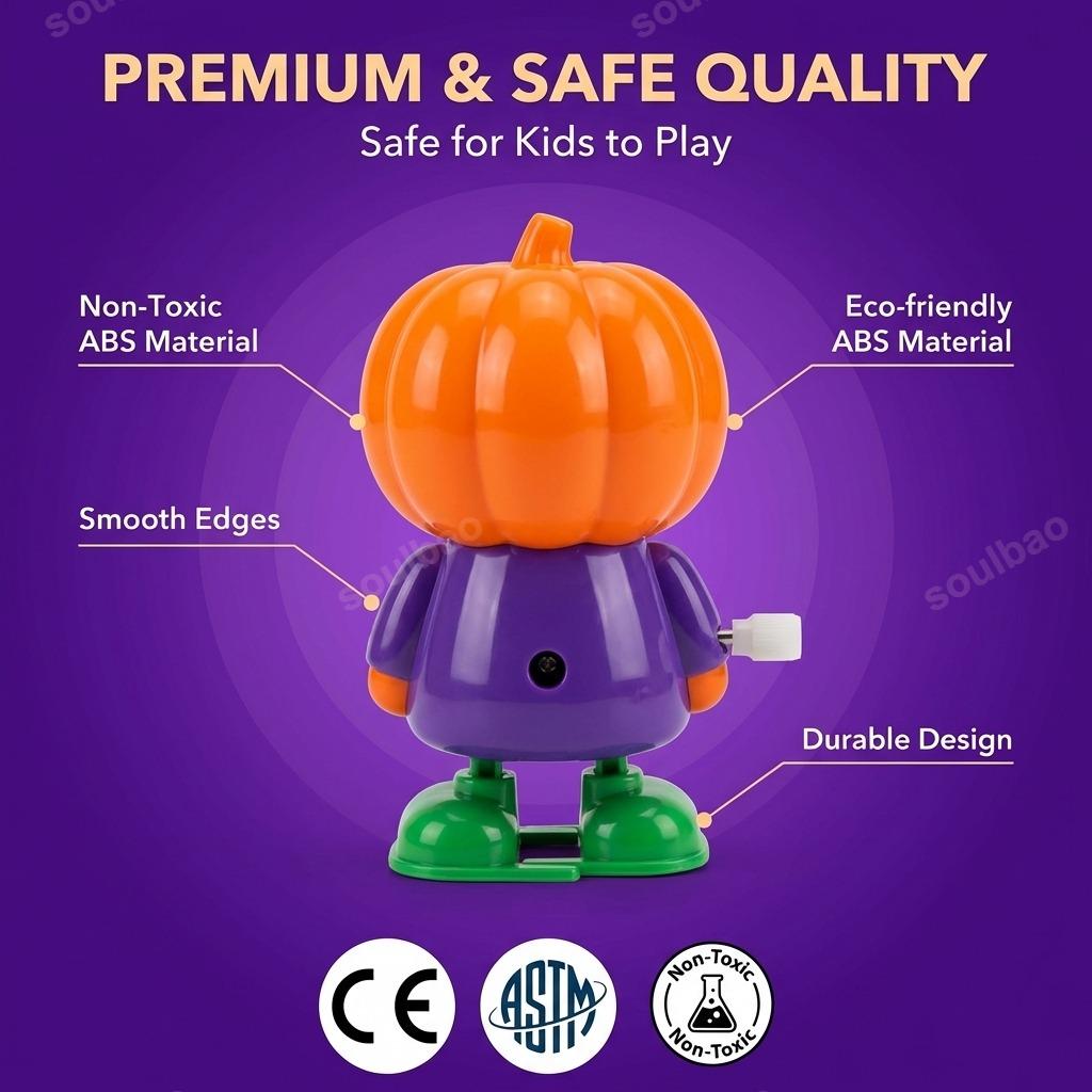 Christmas Halloween Clockwork Wind Up Toy Jumping Teeth Ghost Pumpkin Skull Santa Claus Novelty Funny Party Favors Gift Decor