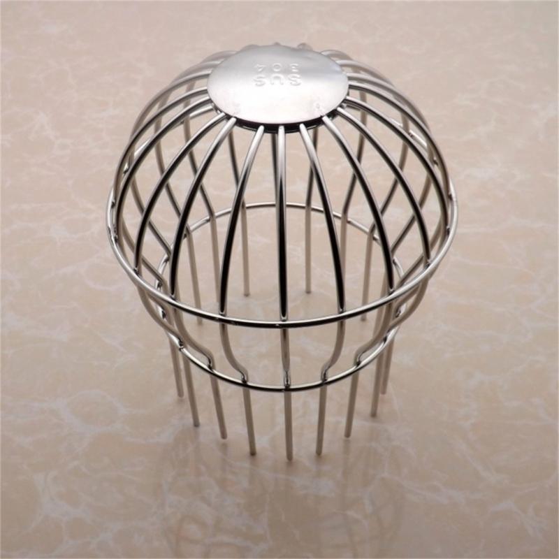 Upgraded Spherical Leaf Guards Drain Cover Steel Anti Clogging Design Drain Grate for Roof Balcony Easy Installation