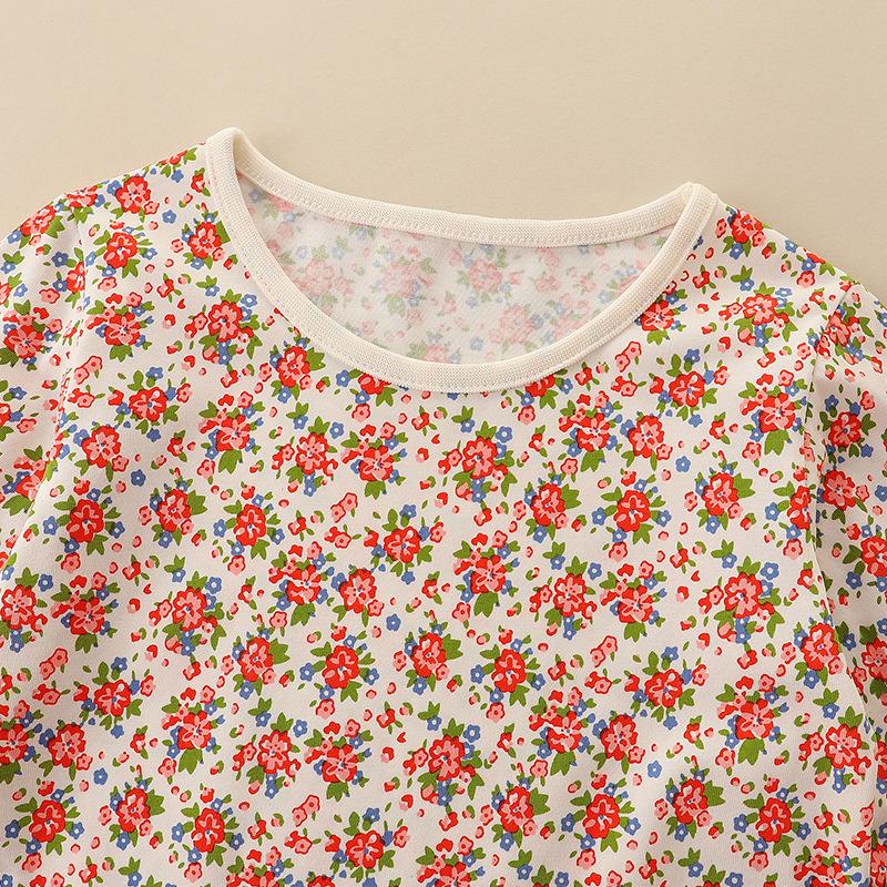 2-7Y Kinder Kleidung Mädchen Langarm Kleid Gestrickte Baumwolle Frühling Herbst Cartoon Rundhals Mädchen Prinzessin Kleider