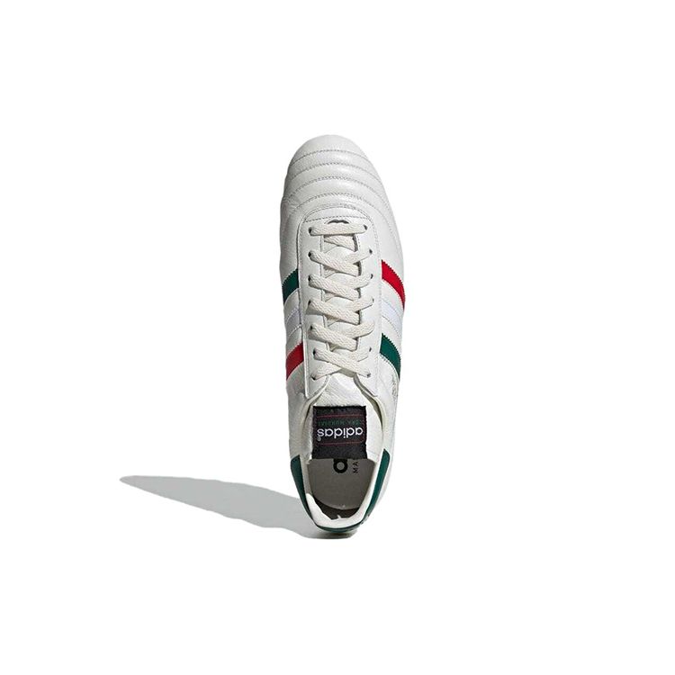 Adidas Copa Series Round Toe Lace-Up FG (Rubber Long Studs) Durable Soccer Shoes Men Soccer Shoes White Green Red IF9463