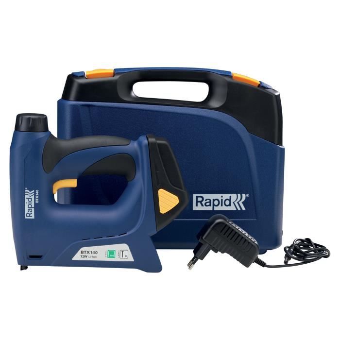 Agrafeuse-cloueuse électrique sans fil BTX140 7,2V - RAPID