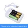 Efficient 3 Slot Charger Adapter Battery Charging Dock Station for AA/3A Rechargeable Batteries with Enhanceing Safety